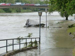 Flooded street